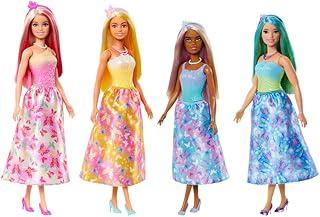 Barbie, Boneca Sortida, Donzela Vestido dos Sonhos com Cabelo e Acessórios Coloridos, Para Meninas Acima de 3 anos (Não é Possível Escolher a Boneca)