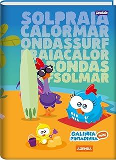 Jandaia - Agenda Permanente Escolar 134X200mm CD 192Pgs Galinha Pintadinha Praia FSC