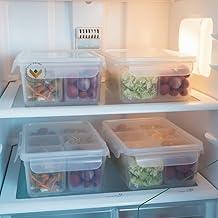 Kit 4 Organizador De Geladeira 2,2 Litros Armário Cozinha Alimentos Vegetais Frutas Temperos