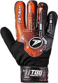 Luva de Goleiro Poker Campo Training Basic Adulto Laranja e Preto - Masculino