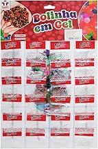 Bolinha de Gel Cresce na Água. Grânulos Poliméricos Decorativos p/Plantas. Hidrogel Decorativo. Cartela c/ 24 Sachês (Transparentes)