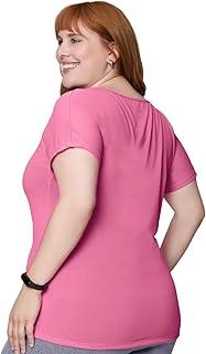 Camiseta Plus Size Dryfit Academia Fitness Respirável Feminino Selene Adulto