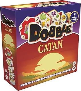 Asmodee, Dobble: Catan, Jogo de cartas, Para família, Idade +8, 2-6 jogadores,Partidas de até 15min