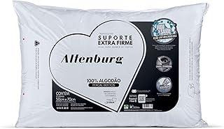 Travesseiro Suporte Extra Firme Altenburg Extra Branco Capa Percal 180 Fios 100% Alg./ Recheio 100% fibra de poliéster