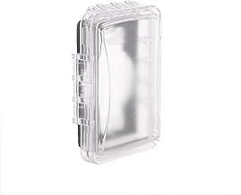 TayMac MM110C Capa de receptáculo externo de tomada única à prova de intempéries, 5/8 polegadas de profundidade, transparente
