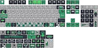 Kit de Keycaps Redragon Harry Potter Hogwart’s Special Edition Sonserina Cinza e Verde PBT Dye Sub Perfil OEM ABNT2 136 Teclas HP-942