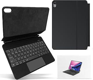 Teclado Bluetooth com Capa Protetora para iPad 10, Bateria 500mAh, Carregamento 3 Horas, Teclado Silencioso, Design Fino e Portátil, Preto