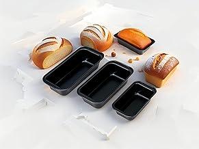 Kit 3 Formas de Pão e Bolo Inglês Antiaderente Profissional - Jogo de Assadeiras em Aço Carbono para Pão Caseiro e Tortas, Cozimento Uniforme