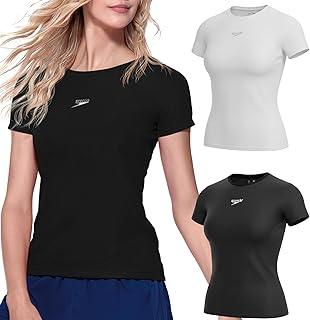 Kit 2 Camisetas Femininas Speedo Slim Academia Treino Sport Fitness