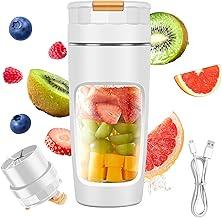 Liquidificador Portátil Erufale, 600ml, Recarregável USB, 6 Lâminas, para Smoothies, Sucos e Shakes, Branco