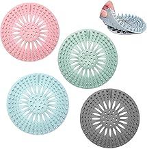 Kit 4 Protetor De Ralo, Capa Protetora de Silicone para Ralo Banheiro, 13,4cm*13,4cm Adequado para Ralo de Pia, Pias de Cozinha, Banheiros, Banheiras