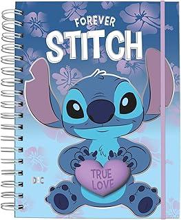 DAC - Caderno Smart Universitário 80 Folhas 90g 15 Divisórias com Elástico Stitch