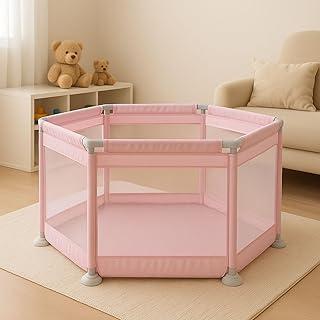 Cercadinho Bebê Infantil Chiqueirinho Criança Menino Menina Cercadinho com Grade