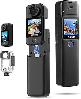 SJ~CAM C300 Pocket Camera de Ação,Gravação de Vídeo com Campo de Visão Amplo de 154°, Estabilização em 6 Eixos, Resistente à água Até 30m