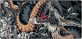 Mouse Pad Gamer Dragão Azul Extra Grande 700x350x3mm - Ideal para Jogos, Escritório, Home Office.FPS, MOBA, Estratégia.