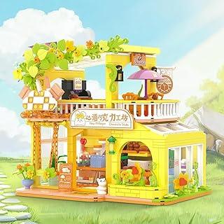 Blocos de Montar Construção Oficina de Chocolate Brinquedos Infantil 789 Peças Micro Partículas 3,6mm
