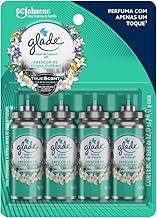 Glade Aromatizador de Ambiente, Frescor de Águas Florais, Spray Refil, 4 Unidades de 12ml cada