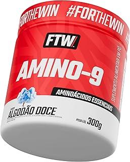FTW AMINO-9 Suplemento Alimentar em Pó com Aminoácidos Essenciais (EAAs), 300g, Sem Glúten (Algodão Doce)