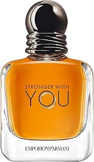 Armani Beauty, Stronger With You Eau de Toilette, Giorgio Armani Perfume Masculino, Fragrância Fougère Amadeirada com Notas Sálvia, Castanha, Baunilha e Lavanda
