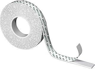 Ordene - Fita Adesiva Dupla Face Espuma, Rolo de 2 Metros com Largura de 1,2 cm, Cor Branca, Linha Aplik