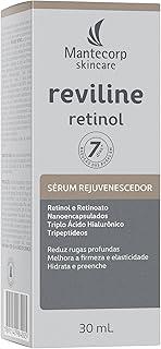Mantecorp - Sérum Rejuvenescedor Reviline Retinol - Retinol e Retinoato Nanoencapsulados e Triplo Ácido Hialurônico - Renovação e Firmeza da Pele - 30ml