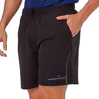 Bermuda Academia com Bolsos Short Elite Tactel Dry Fast Cordão Ajustável Masculino
