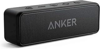 Anker soundcore 2 Caixa de Som Bluetooth Portátil com 12W de Som Estéreo, Bluetooth 5, BassUp, à Prova d'Água IPX7, 24 Horas de Reprodução, Emparelhamento Estéreo Sem Fio, Ideal para Casa e Viagens