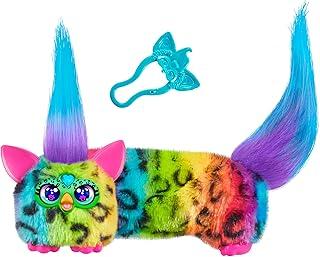 Furby DJ Furblets Rain-Bow-Kat brinquedo de pelúcia interativo com sons e músicas, brinquedo eletrônico divertido, para crianças a partir de 6 anos