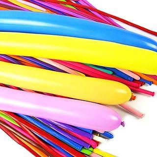 Balão 260 Canudo 50 Unds - Bexigas Coloridas Palito - Balão de Festa Bexiga Canudos - Modelagem Fácil