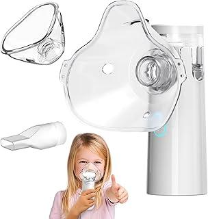 Nebulizador Inalador Ultrassonico Portatil Sem Fio Recarregavel USB Silencioso Compacto Criança Adulto Alivio Respiratorio Rinite Asma Gripes Resfriados Sinusite Premium