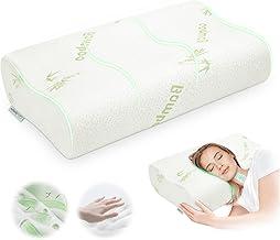 Travesseiro Cervical Ortopédico Viscoelástico 40D Espuma com Fibra Bambu 55x35cm - G