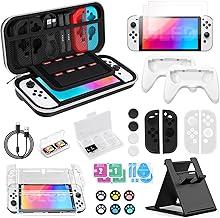 32 in1 Case Estojo Para Nintendo Switch Oled Acessórios Capa Protetora Para Com Compartimentos Bolsa Perfeita Para Viagens Estojo Bag de Proteção e Acessórios Para