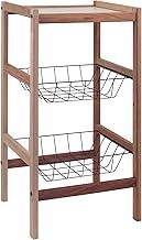 Fruteira Tramontina Utilínea em Madeira Mista com Estante e 2 Cestos