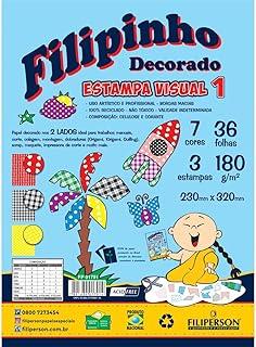 Bloco Para Educacao Artistica Textura 1 Decorado 180G 36F-Pacote - 46165