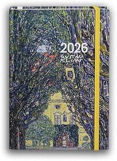AGENDA PLANNER 2026 GUSTAV KLIMT SEMANAL MÉDIA AVENIDA TECA PAPELARIA