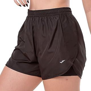 Short Duplo Academia Corrida Feminino Com Bolso Interno Aero Elite