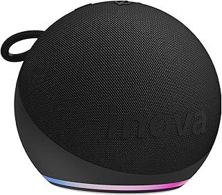 Caixa de Som, INAVA, Melhor Alto-Falante Portátil Bluetooth com Som até Hoje, Graves e Agudos Surround 360°, 20 Horas de Duração da Bateria - Compatível com Alexa (Preto)
