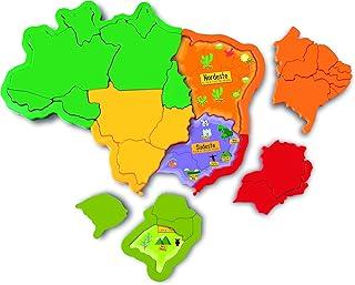 MAPA DO BRASIL 3D em PLÁSTICO