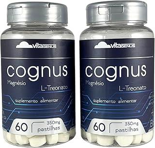 Kit 2x Magnésio L-Treonato 60 Comprimidos Magnésio Treonato Suplemento Mineral Alta Pureza VitaGenus