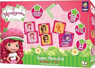 Jogo Super Memoria 3 em 1 da Moranguinho, com 108 peças-Mimo brinquedos