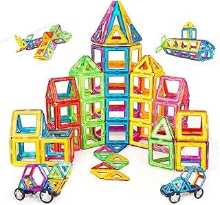 120 Peças de Blocos De Montar Magnéticos Construção, Brinquedo Educativo Adequado para Crianças de 3 Anos