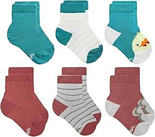 Kit 6 Pares Meias Bebê INFANTIL Mash Recém Nascido Criança Algodão Cano Médio