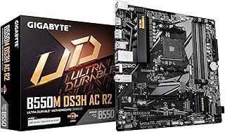 Placa-Mãe Gigabyte B550M DS3H AC R2 DDR4 AM4, Micro-ATX, Wi-Fi 5, 2× M.2, HDMI/DisplayPort, 4× USB 3.2 – Base Gamer/PC AMD