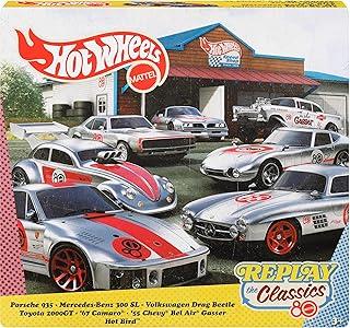 Hot Wheels Collector Veículo de Coleção Pacote 7 Carros 80º aniversário da Mattel para crianças a partir de3 anos